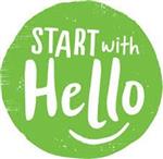 Start with Hello in a green circle with a smile